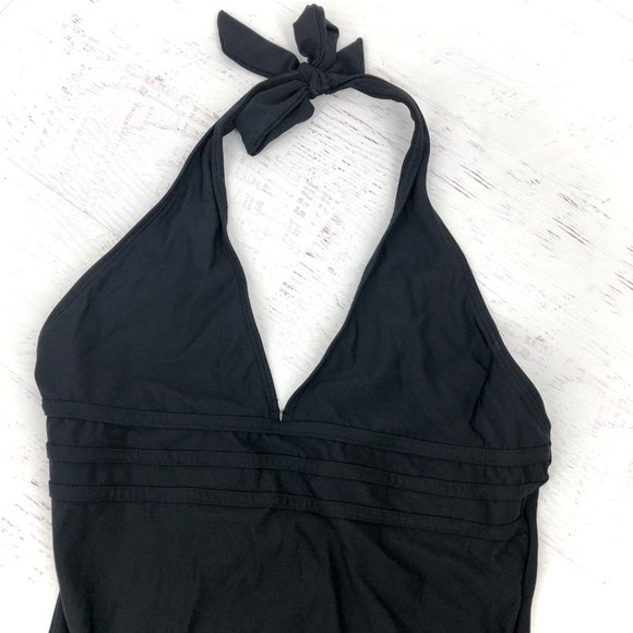 Vintage Sun Streak One Piece Swimsuit Black Size 8T - Picture 3 of 5